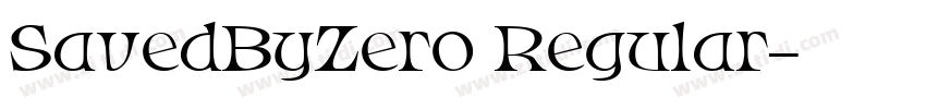 SavedByZero Regular字体转换